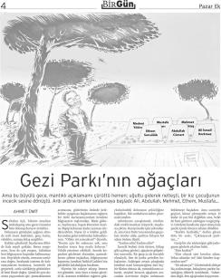 Los árboles de Gezi, por Ahmet Ümit.